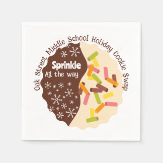 Weihnachts-Sprinkle-Keks-Servietten Serviette