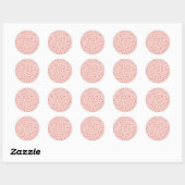 Weihnachts-Sprinkles Pastell-Rosa Aufkleber (Blatt)