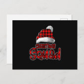 Weihnachts-Squad Familiengruppe Matching Funny Xma Einladungspostkarte (Vorne/Hinten)