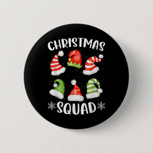 Weihnachts-Squad Familiengruppe passt Weihnachten Button