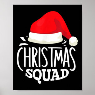 Weihnachts-Squad Familiengruppe passt Weihnachten Poster