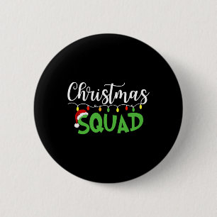 Weihnachts-Squad Fun Xmas Tree Familie Matching Pa Button