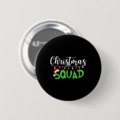 Weihnachts-Squad Fun Xmas Tree Familie Matching Pa Button (Vorne & Hinten)