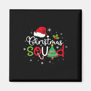 Weihnachts-Squad Fun Xmas Tree Familie Matching Pa Magnet