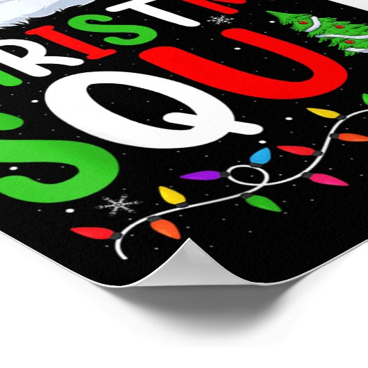 Weihnachts-Squad Matching Family Group Funny Xmas Poster (Ecke)