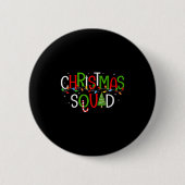 Weihnachts-Squad Matching Family Group Santa Elf S Button (Vorderseite)