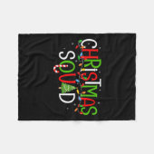 Weihnachts-Squad Matching Family Group Santa Elf S Fleecedecke (Vorderseite (Horizontal))