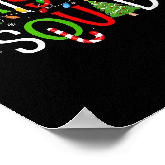 Weihnachts-Squad Matching Family Group Santa Elf S Poster (Ecke)