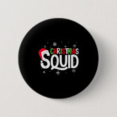 Weihnachts-Squad Matching Family Group Santa Elf X Button (Vorderseite)