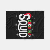 Weihnachts-Squad Matching Family Group Santa Elf X Fleecedecke (Vorderseite (Horizontal))