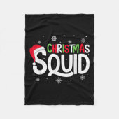 Weihnachts-Squad Matching Family Group Santa Elf X Fleecedecke (Vorderseite)