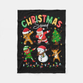 Weihnachts-Squad Santa Elf Familie Matching Fleecedecke (Vorderseite)