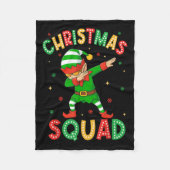 Weihnachts-Squad Santa Elf Familie Matching Fleecedecke (Vorderseite)