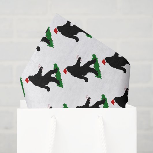 Weihnachts-Squatch - Squatchen mit Candy Cane Seidenpapier (Geschenktüte)