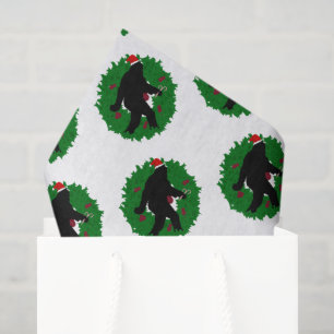Weihnachts-Squatchen-Jagd Seidenpapier