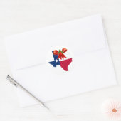 Weihnachts-Staat Texas Flag Siegel Stickers (Umschlag)