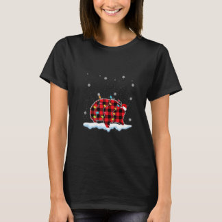 Weihnachts-Stachelschwein-Tiere Santa-Hut Xmas-Li T-Shirt