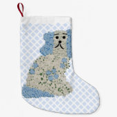 Weihnachts-Staffordshire Hunde Kleiner Weihnachtsstrumpf (Vorderseite)