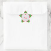 Weihnachts-Star-Border-Geschenksticker Stern-Aufkleber (Tasche)