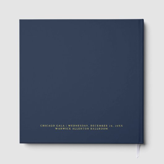 Weihnachts-Star Foil Gästebuch (Rückseite)