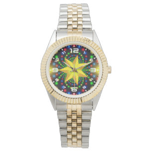 Weihnachts-Star-Fraktal Design-29440 Armbanduhr