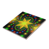 Weihnachts-Star-Fraktal Design-29440 Fliese (Seite)