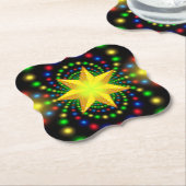 Weihnachts-Star-Fraktal Design-29440 Untersetzer (angewinkelt)