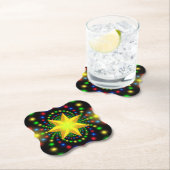 Weihnachts-Star-Fraktal Design-29440 Untersetzer (Vor Ort)