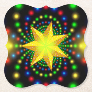 Weihnachts-Star-Fraktal Design-29440 Untersetzer