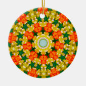 Weihnachts-Star-Fraktal Keramik Ornament (Vorne)