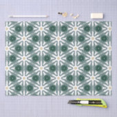 Weihnachts-Star Green Gold Luxus Muster Seidenpapier (Handwerk)