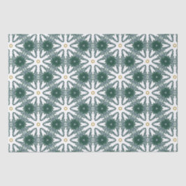 Weihnachts-Star Green Gold Luxus Muster Seidenpapier