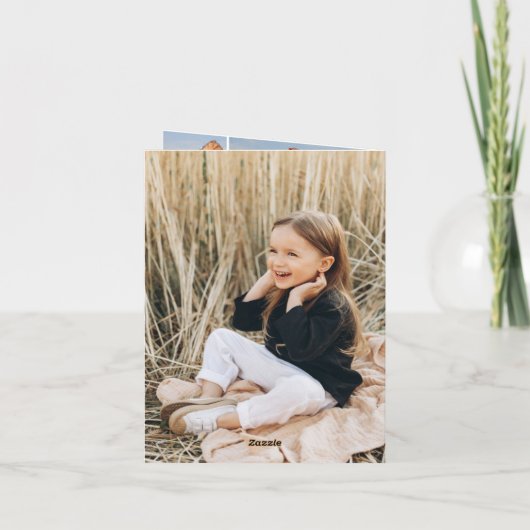 Weihnachts-Star-Jahr im Review-FotoCollage Einladung (Rückseite)