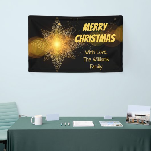 Weihnachts-Star-Lichter Elegant Banner (Messeveranstaltung)