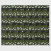 Weihnachts-Star-Schaf sah Flock Luke Zwei acht Geschenkpapier (Flach)