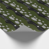 Weihnachts-Star-Schaf sah Flock Luke Zwei acht Geschenkpapier (Ecke)