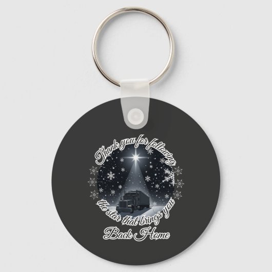 Weihnachts-Star-Truck-Reise Light Homecoming Schlüsselanhänger (Vorderseite)