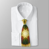 Weihnachts-Star Winter Green Fall Brown Gold Yello Krawatte (Gebunden)