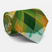 Weihnachts-Star Winter Green Fall Brown Gold Yello Krawatte (Gerollt)