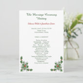 Weihnachts-Starfish Beach Hochzeitsfeier Einladung (Stehend Vorderseite)