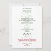 Weihnachts-Starfish Beach Hochzeitsfeier Einladung (Rückseite)