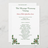 Weihnachts-Starfish Beach Hochzeitsfeier Einladung (Vorne/Hinten)