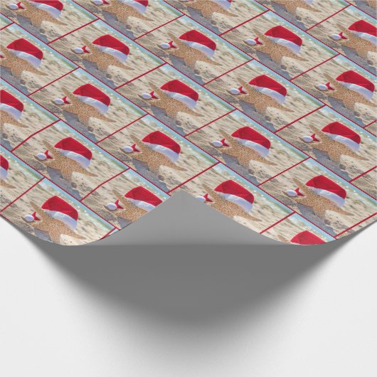 Weihnachts-Starfish in Beach Sand Geschenkpapier (Ecke)