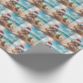 Weihnachts-Starfish mit Cocktail Geschenkpapier (Ecke)