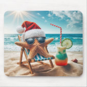 Weihnachts-Starfish mit Cocktail Mousepad (Vorne)