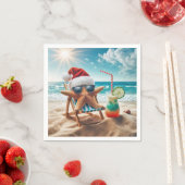 Weihnachts-Starfish mit Cocktail Serviette (Beispiel)