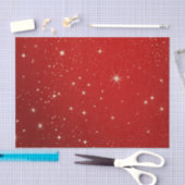 Weihnachts-Starry Red Night Sky-Tissue Seidenpapier (Handwerk)