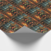 Weihnachts-Steampton Geschenkpapier (Ecke)