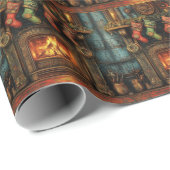 Weihnachts-Steampton Geschenkpapier (Rolleneckpunkt)