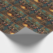 Weihnachts-Steampton Geschenkpapier (Ecke)